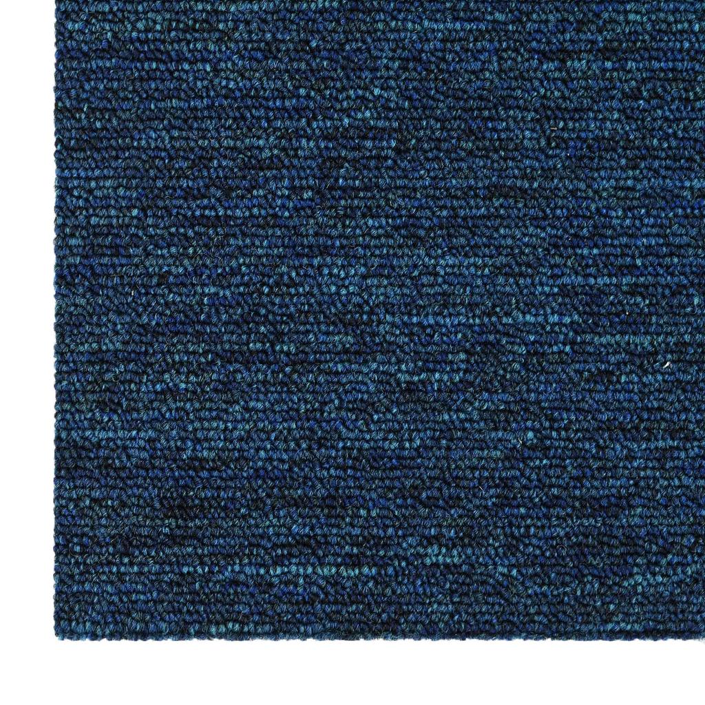Blue Carpet Tile 50 x 50 cm 4 pcs PP and Bitumen