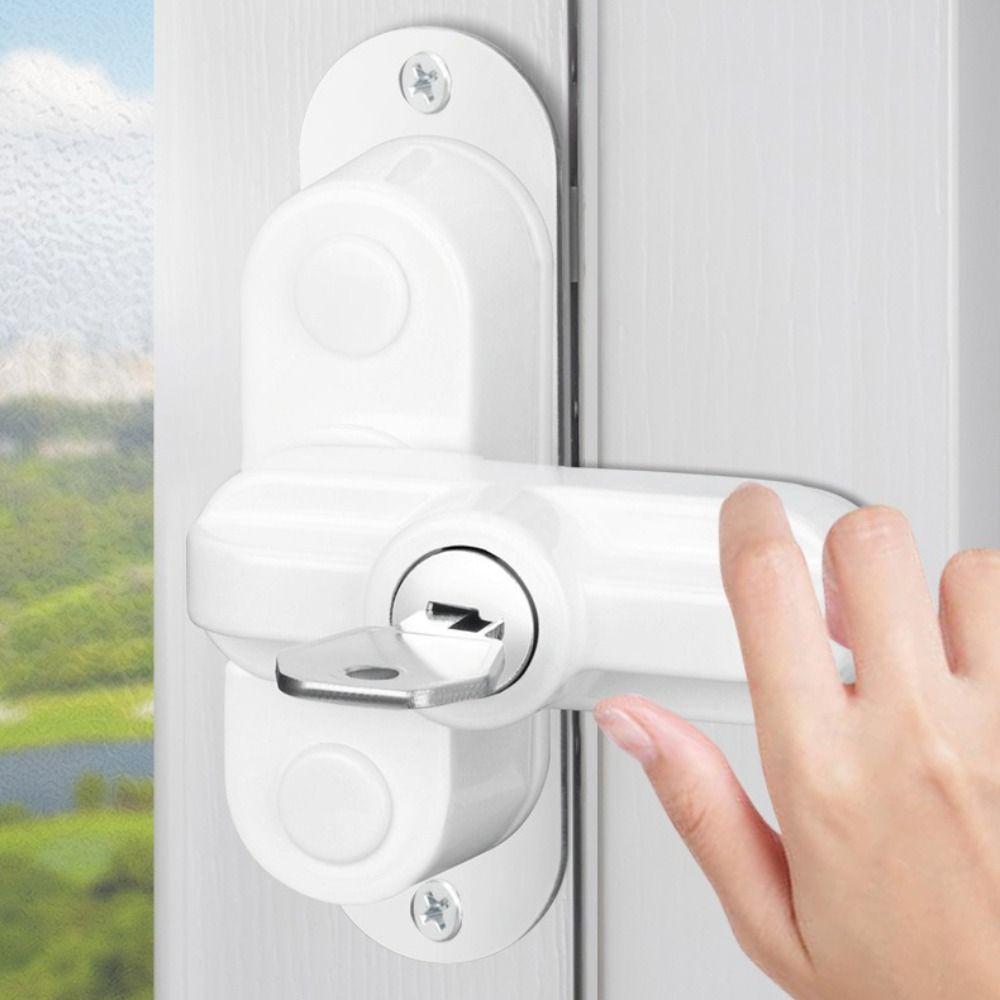 With Key Security Restrictor Lock Zinc Alloy Safety Locks Lock Buckle T-Lock  Home Security