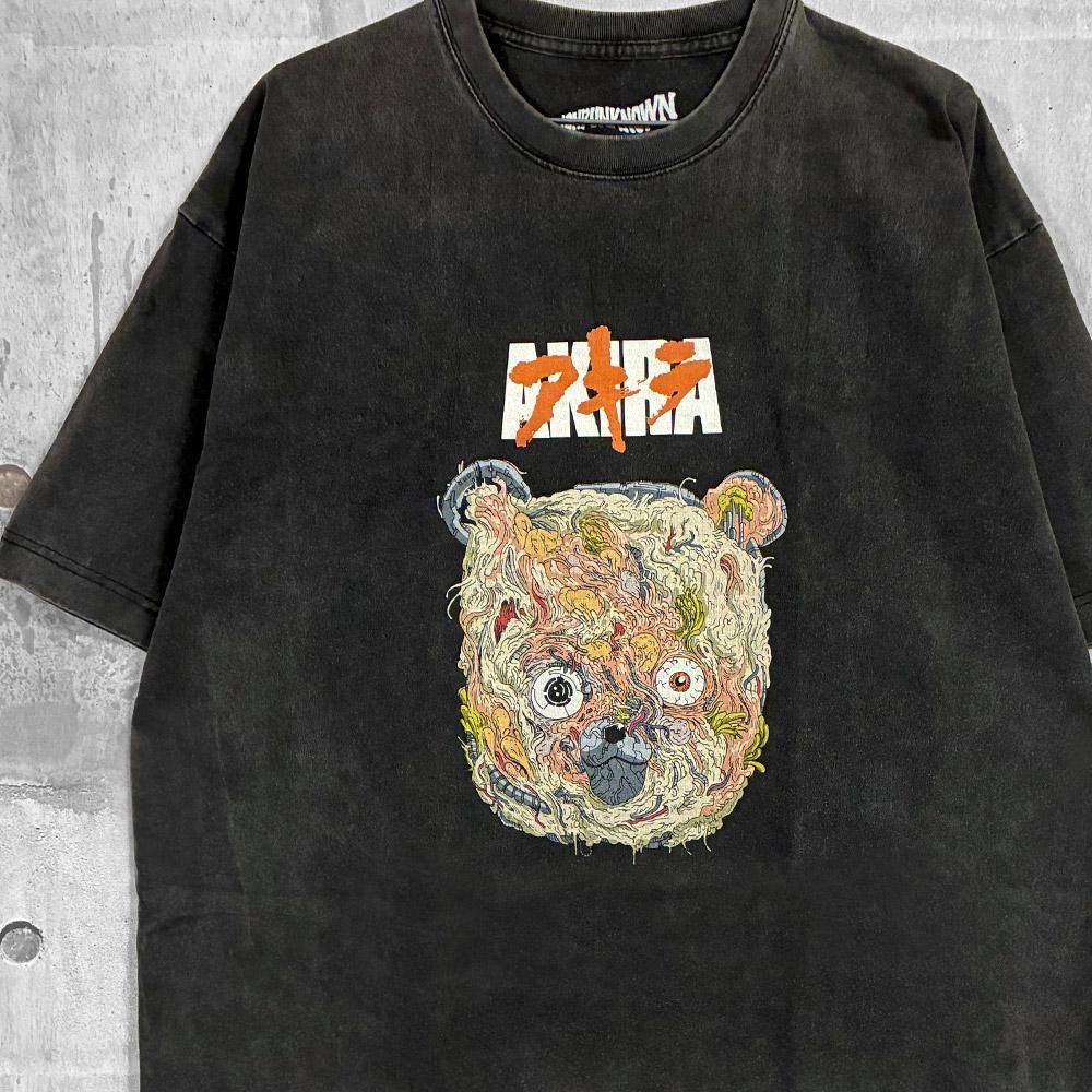 

[USED] AKIRA Akira Movie Anime Bear T-Shirt Kaneda Tetsuo Retro Emo Unique
