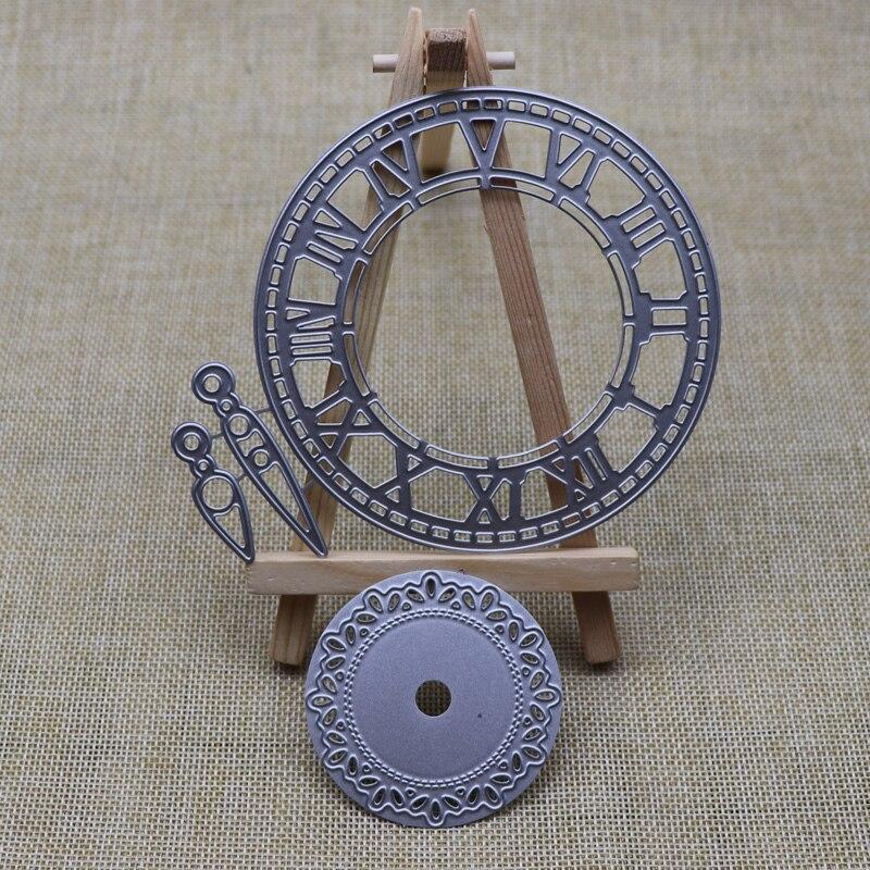 Clock Time Frame Metal Cutting Dies Stencils Die Cut for DIY Scrapbooking Album Paper Card Embossing