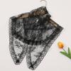 Lightweight Silk Triangular Kerchief Breathable Comfortabel Thin Scarf Lace Headscarf for Women Offer Comfort Fashion