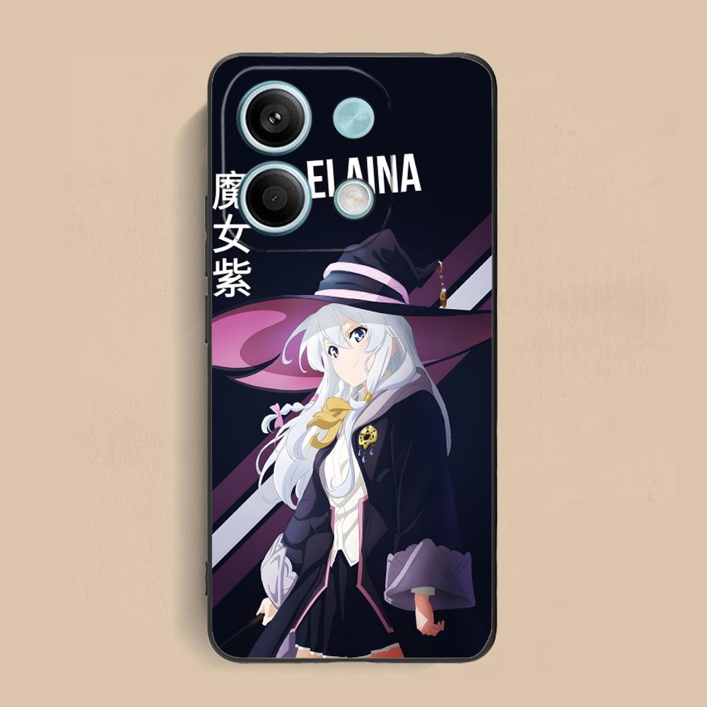 

Wandering Witch Elaina Matte TPU Mobile Phone Case for Xiaomi Redmi 15 14 13 12 A5 3 2 1 C Plus 4G 5G Colorful Printing Cover Redmi A1+