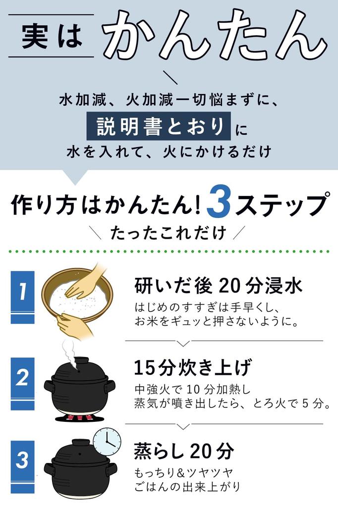 IWANO Rice Made In Amazingly Fluffy Earthenware Rivaling the Traditional Inn Enjoy Rice Cooking At Dishwasher Made In Japan Cooker, 3-Cup,