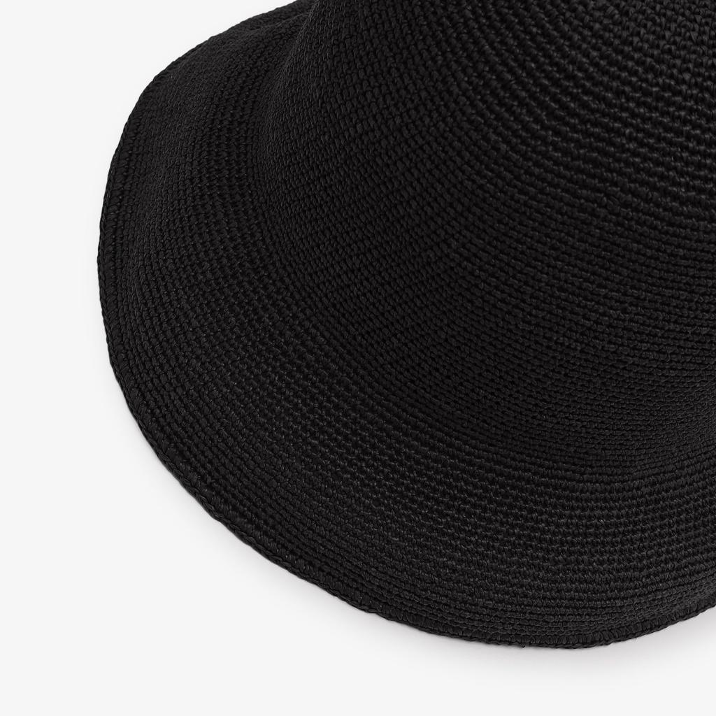 Tea AfternoonTea LIVING Hat JK35 Fine Knit Bucket UV Hat Black [Afternoon Living]