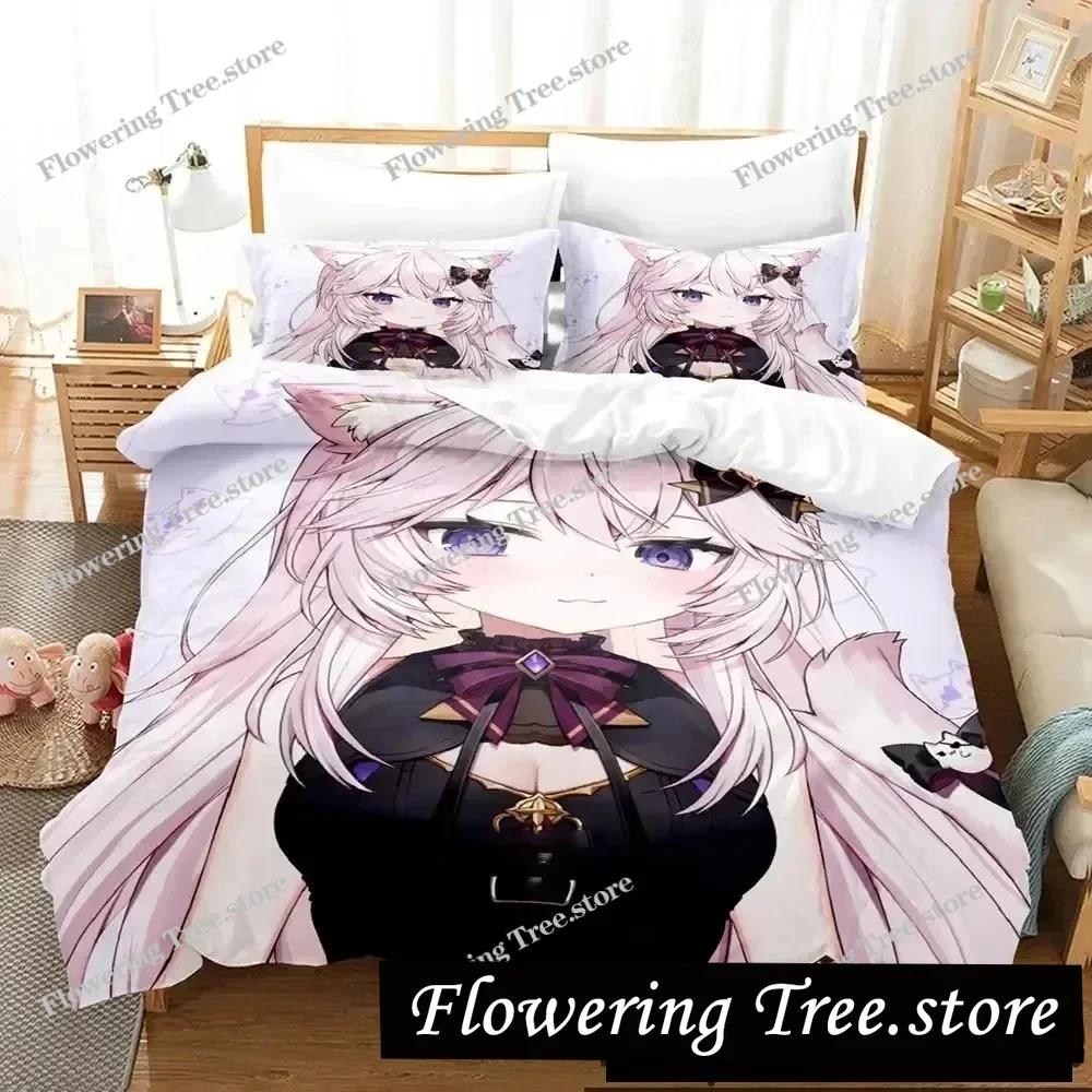 Anime Nyatasha Nyanners Bedding Set Boys Girls Twin Queen King Size Duvet Cover Pillowcase Bed boys Adult Home Textileextile