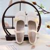 Chinese Knot Women Cotton Fabric Embroidered Ballet Flats Retro Ladies Casual Traditional Old Beijing Shoes Solid Color