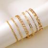 Bracelet Set Layer Geometric Design Metal Handmade Women's Fashion Jewelry Bracelet