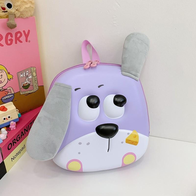 

Школьный рюкзак новый легкий и универсальный рюкзак-яичная скорлупа с щенком, рюкзак для младших и средних классов фиолетовый