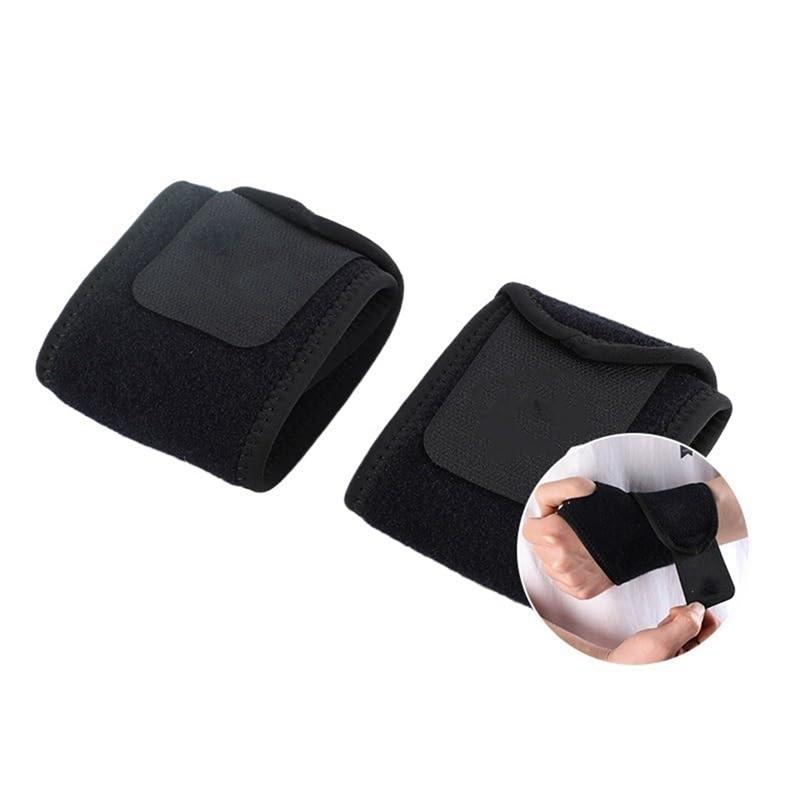 1 Pereche Bandaje Sport pentru Încheieturi Fitness Protecție Încheieturi Tampoane pentru Încheieturi Negru