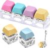 3 Pcs Keyboard Clicker Keyboard Fidget Keychain Decompression Button StrRelief Gift Present for Adult To