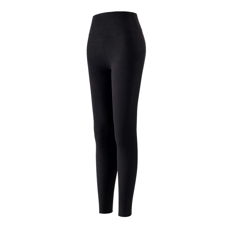 Seamless German Wool-Silk High-Waist Slim Leggings - Warm, Comfortable, and Self-Heating for Autumn