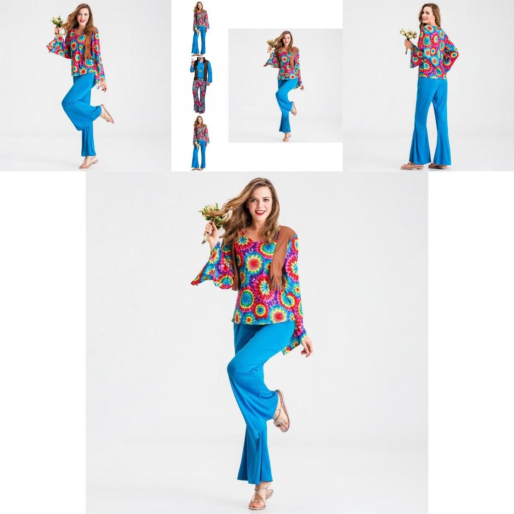 Eye-catching 1960s Hippie Costume For Women Perfect For Themed Parties And Events