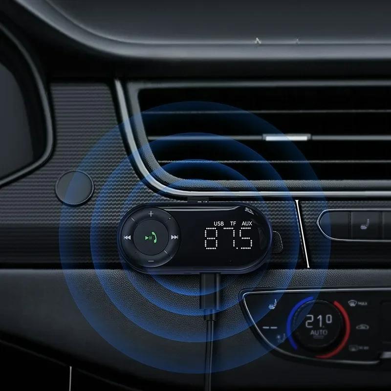 Car Hands-free Music Receiver TF Card LED Display Bluetooth For 5.3 FM Transmitter Car FM Receiver Car Bluetooth Audio Receiver
