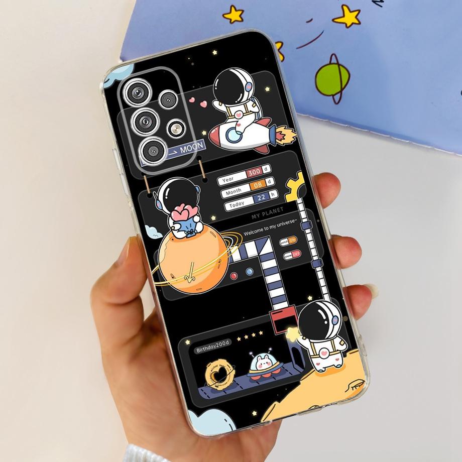 For Samsung Galaxy A23 5G case Halloween Skeletons Phone Cover Soft TPU Lovely Cartoon Jelly Funda Para Samsung A23 4G A 23 4G