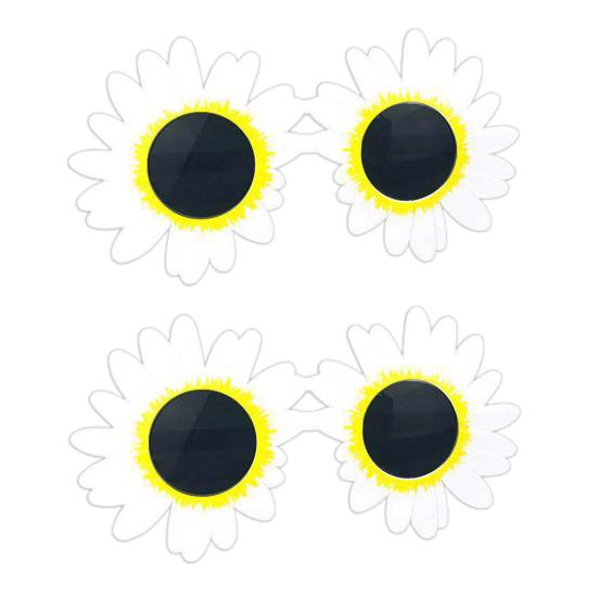 Sunflower Glasses Funny Clown Sunglasses Adults Horror Movie Costume for Summer Beach Pool Party Halloween Cosplay