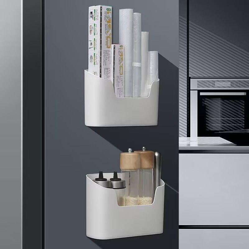 Wall-Mounted Space-Saving Storage Box for Kitchen or Bathroom