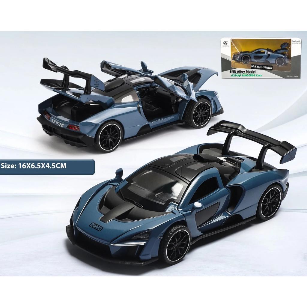 1/32 Scale McLaren Senna Alloy Car Model Diecasts Metal Toy Vehicles Model Simulation Sound and Light Collection Kids Birthday Gifts