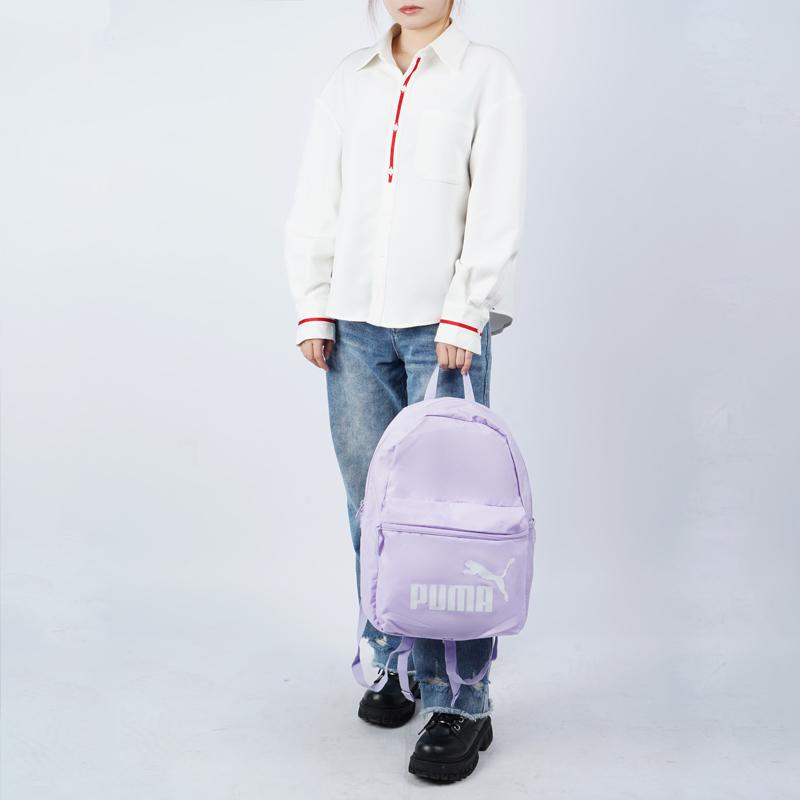 New PUMA Fabric Backpack Regular Unisex Light Purple 075487-56
