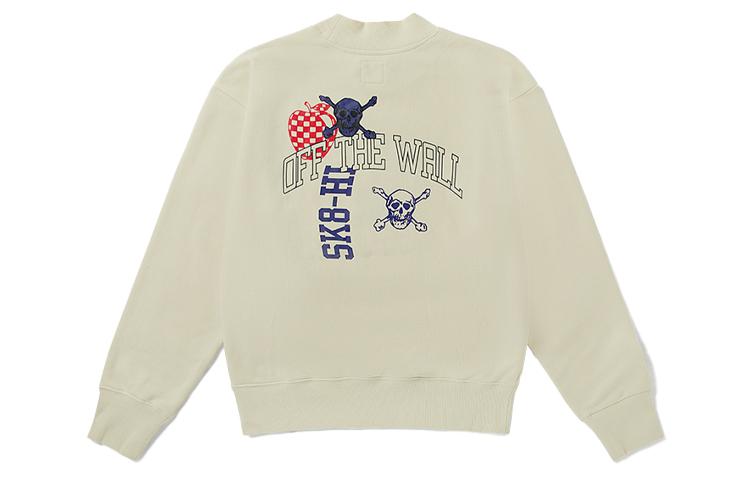 Men's Vans Sweatshirts Unisex Ecru Crew Neck Moderate
