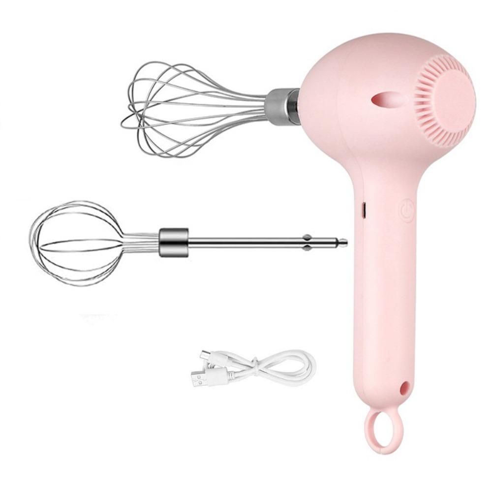 

with Lantern Replacement Head Electric Egg Beater Set Wireless Electric Food Processor Baking Pink 3 Pcs