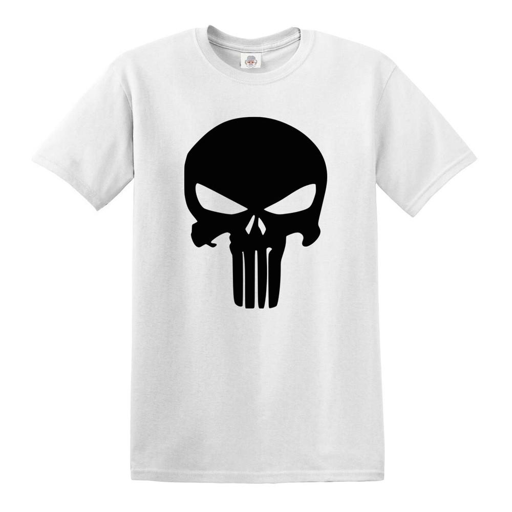 The Punisher TShirt Unisexs Funny Novelty Punk Skull Face Antihero Marvel Tee Top 2XL