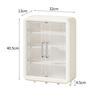Punch-Free Cosmetics Storage Box Bathroom Storage Rack Wall Mounted Bathroom Shelf Dustproof Makeup Organizer