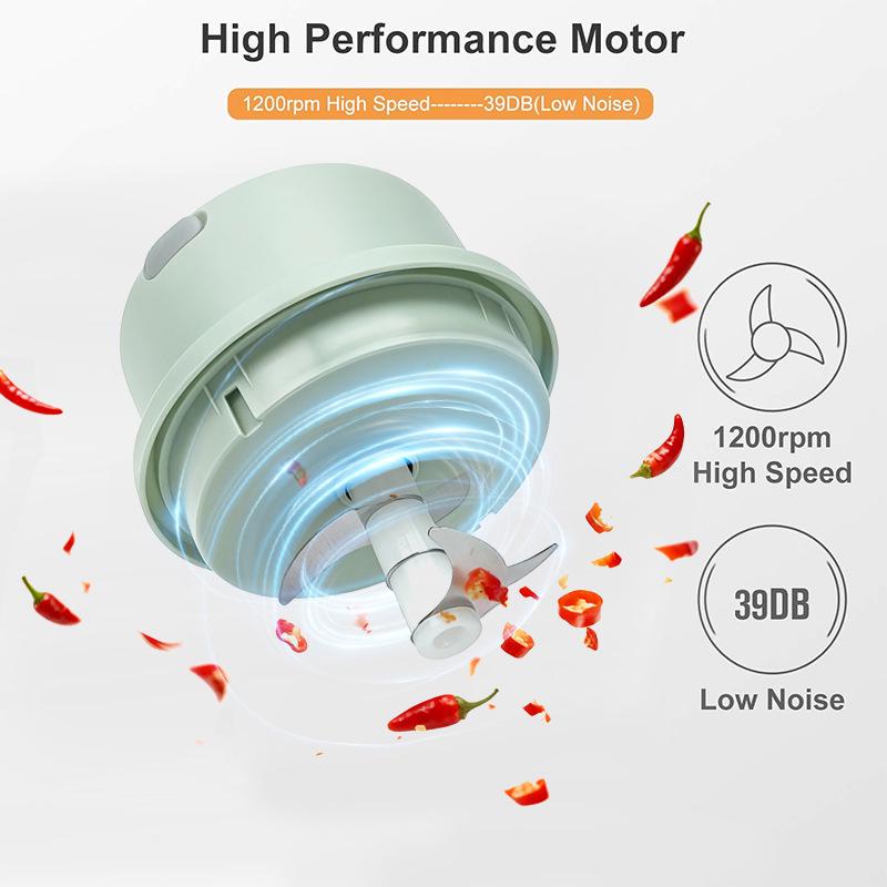 Wireless Electric Garlic Chopper & Masher, 450ML - Garlic Paste Maker and Presser for Home Use