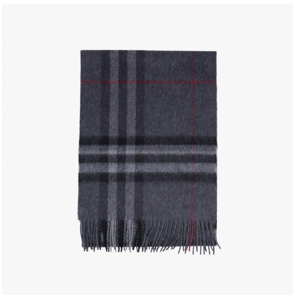 Burberry Kashmir-Schal mit Fransen 8077880 A1208 prüfen