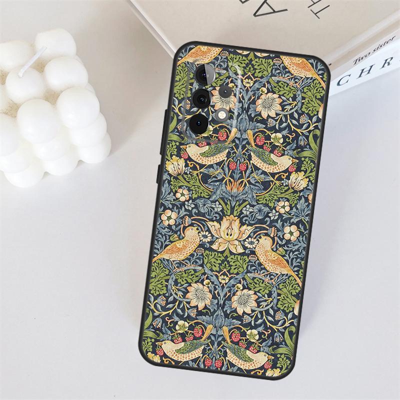 

William Morris For Samsung Galaxy A56 A36 A26 A16 A05 A06 A22 A32 A52 A54 A34 A14 A55 A15 A53 A33 A35 Case Samsung A22 5G