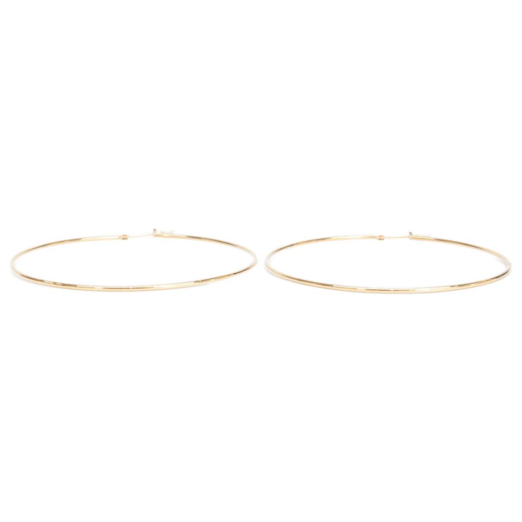 MARIHA [Beautiful Condition] K18 Wish Hoop earring Yellow GoldUsed