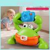 Infant Wooden Crawling Toy With Springloaded Crab For Early Learning And Play