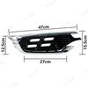 For Chery Jetour X70 X70S 2018    Front Bumper Daytime Running Drive Light Fog Lamp Trim Cover Frame Grille