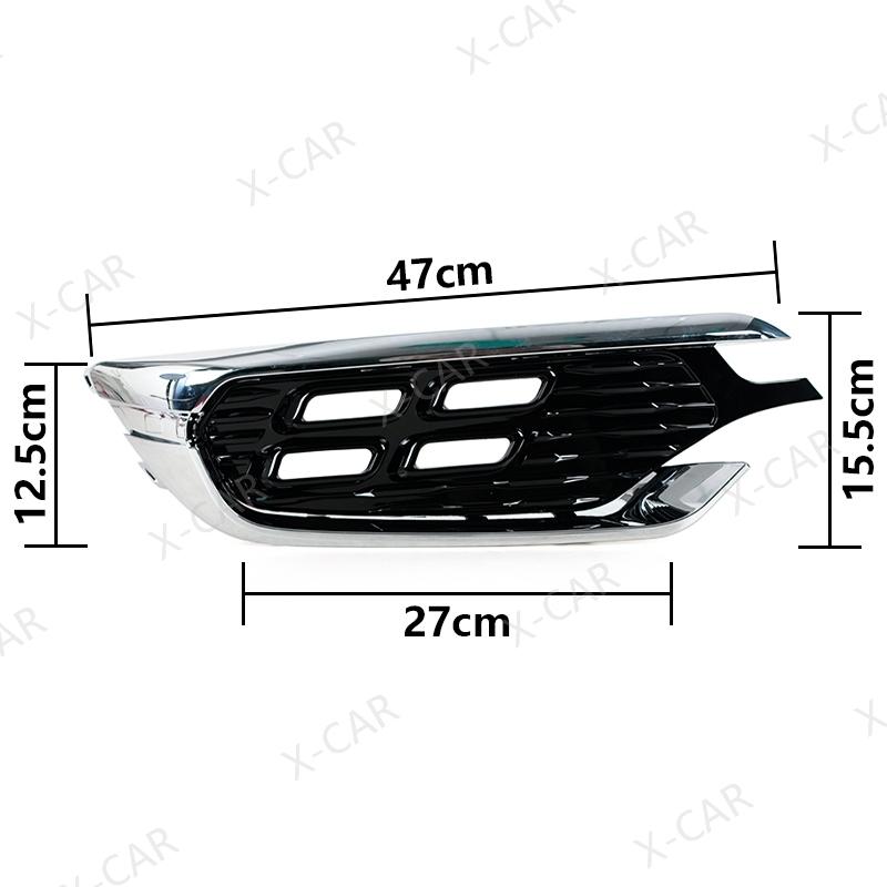 For Chery Jetour X70 X70S 2018 Front Bumper Daytime Running Drive Light Fog Lamp Trim Cover Frame Grille