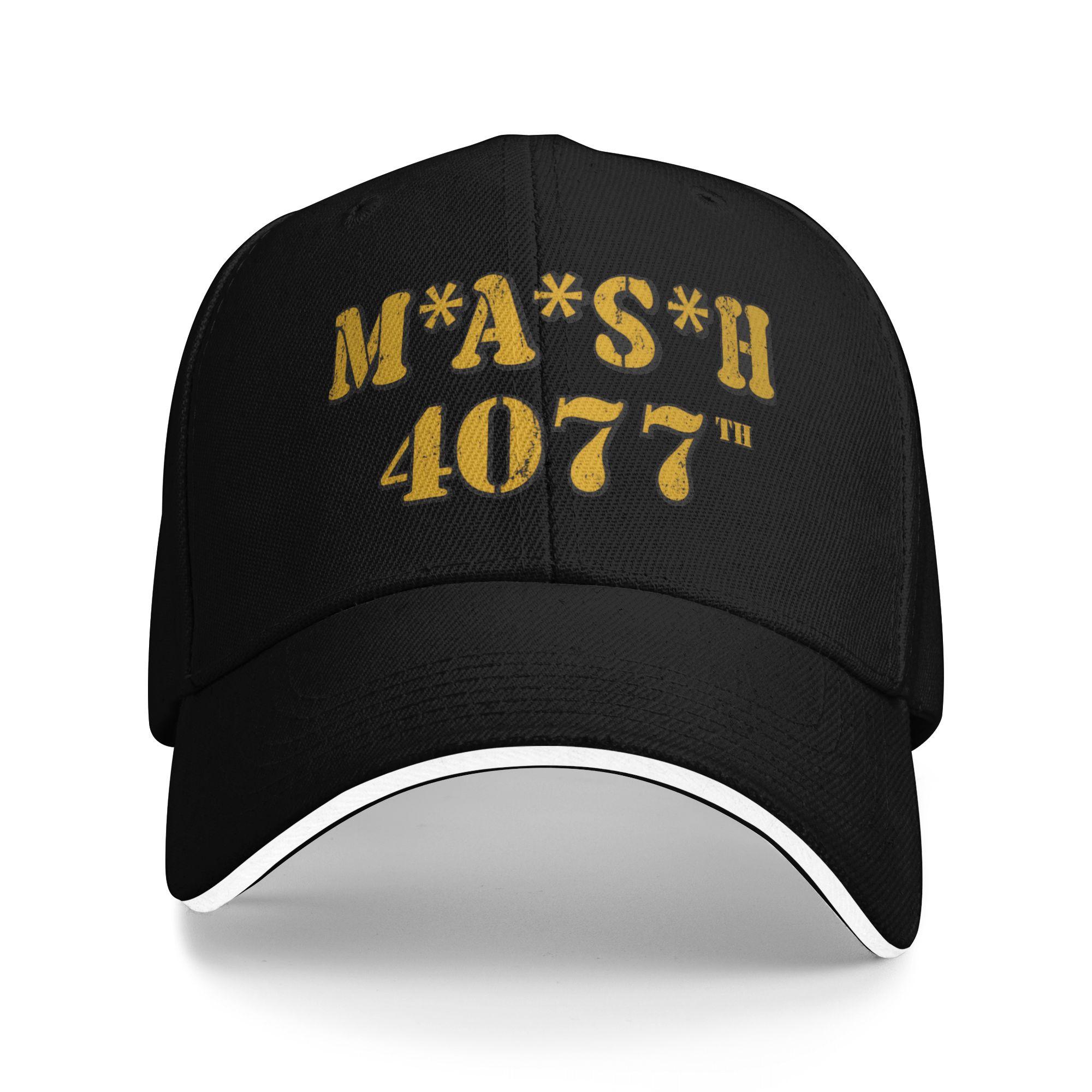 

MASH 4077 Sun Baseball Cap Summer Design Print Trucker Hat For Unisex Men Hunting Camping Snapback Cap One Size