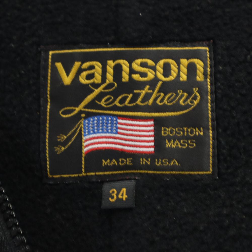 VANSON Made in USA leather Single riders jacket 34 Leather liner included Men's Used