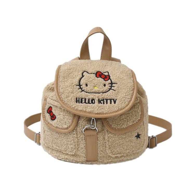 Plush Backpack For Women And Girls With Cartoon Design For Daily Use