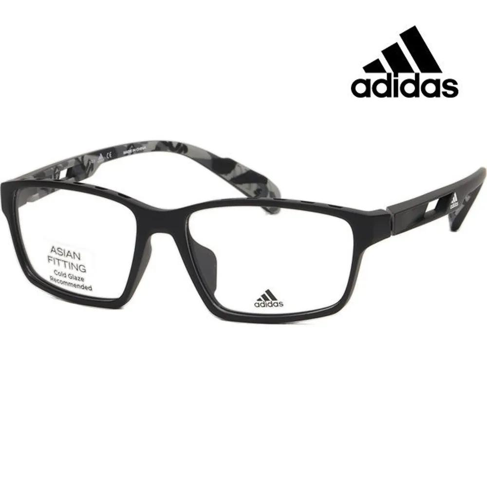 adidas Eyeglass Frames SP5004F 002 Black Square Horn-rimmed Sporty Fashion