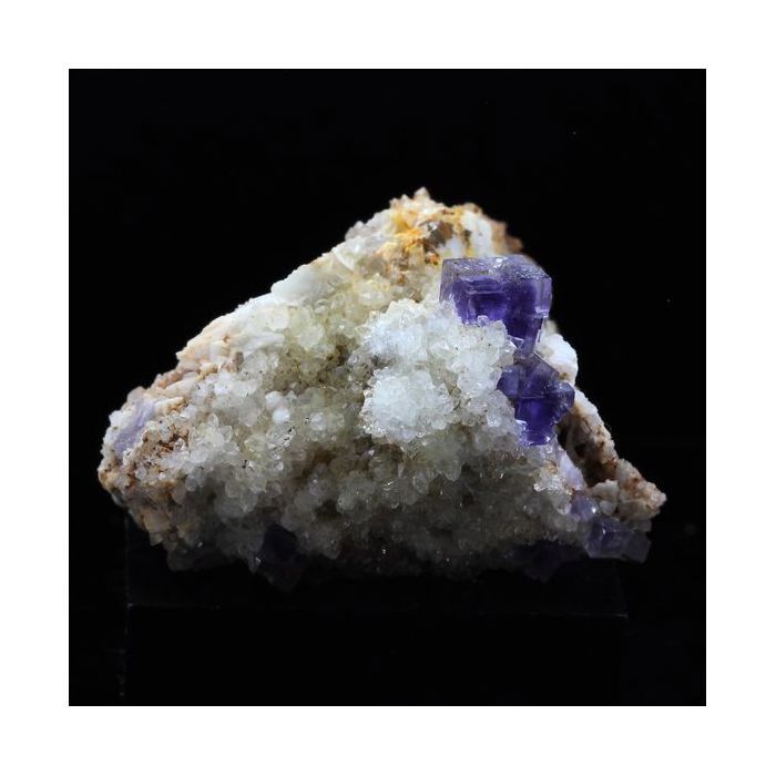 Pierres et Minéraux. Fluorite + Baryte + Quartz. 119.0 ct. La Cabaña, Berbes, Asturias, Espagne.