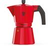 Italienische Kaffeekanne - PEZZETTI - ITALEXPRESS - Aluminium - 3 Tassen - Rot