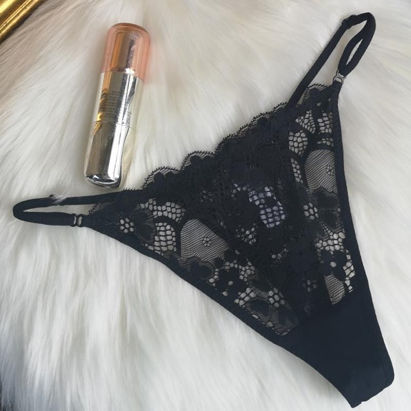 CINOON Dámské kalhotky Sexy krajková tanga G-Strings Dámské spodní prádlo s nízkým pasem Kalhotky francouzského stylu Erotické spodní prádlo Hollow Out spodky