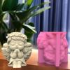 Cute Doll Girl Series Succulent Flower Pot Mould Gypsum Concrete Crystal Epoxy Resin Mold Flower Vase Silicone Mold
