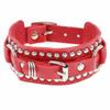 DIEZI 8 Colors Hip Hop Men Spiked Wrap Bracelet Bangle For Women Vintage Punk Cosplay Black PU Leather Wrap Bracelet New Jewelry