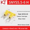 KT Keshitong Nylon Fork Terminal SNY1.25/2/3.5/5.5 with Copper Nose - National Standard Cold-Pressed Terminal