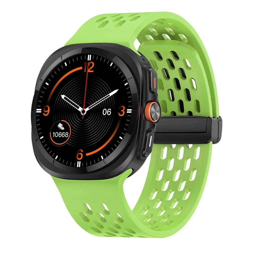 Magnetic Silicone Strap for Samsung Galaxy Watch Ultra 47mm No Gaps Sport Band Correa Bracelet For Galaxy Ultra 47 Mm Watchband