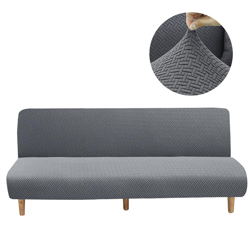 Jacquard Sofa Bed Cover Armless Sofa Cover For Living Room Modern Sofa Slipcover Without Arm Corner Sofa Covers For Home Hotel