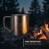 Promotional High Quality SUS304 Camping Cookware Set 5-Piece Foldable Stackable Cup Bowl Pot for Outdoor Cooking Picnic