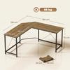 Corner L-Shape Computer Desk PC Workstation Writing Gaming Table Home Office