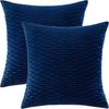 Kissenbezug für Sofa im leichten Luxusstil, einfarbig, nordisch, Ins-Kissenbezug, Samt, plissiert, gestreiftes Kissen