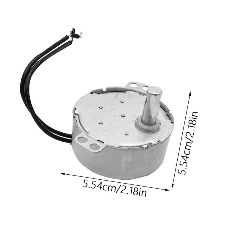 Motore Sincrono Silenzioso da 4W Motore Sincrono in Alluminio Motore a Ingranaggi a Basso Rumore per Caminetti Elettrici e Display Rotanti