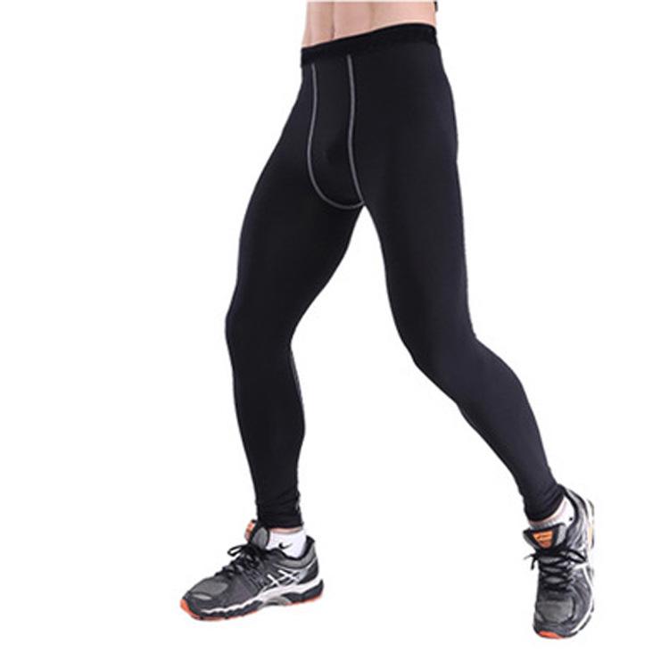 Pánské rychleschnoucí kompresní kalhoty: Vysoká elasticita pro basketbal a běh - Podzimní sportovní a volnočasové oblečení
